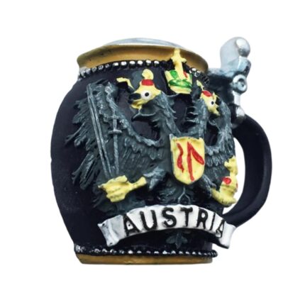 austria beer mug fridge magnets – traditional steins souvenir gift & cultural bar decor