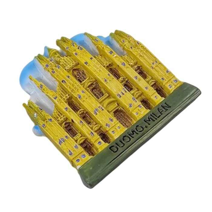 milan italy fridge magnet – duomo cathedral landmark souvenir & gothic refrigerator art piece
