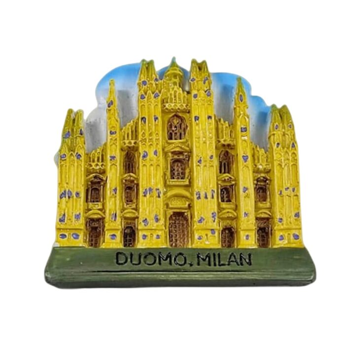 milan italy fridge magnet – duomo cathedral landmark souvenir & gothic refrigerator art piece
