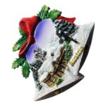 austria christmas bells fridge magnets – snowy holiday scene souvenir & festive fridge ornament