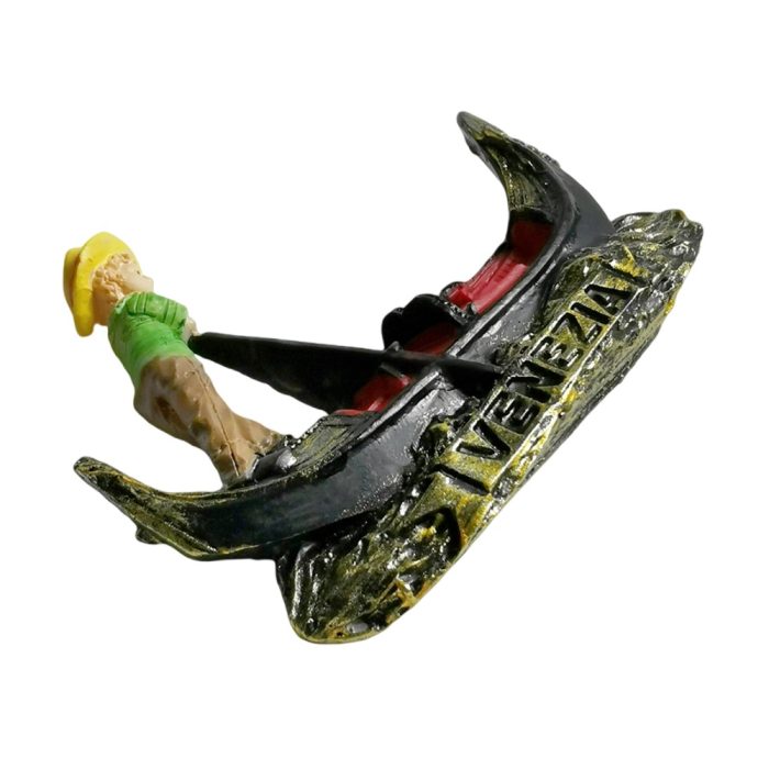 venice gondolier italy fridge magnet – miniature gondola boat travel souvenir gift & nautical kitchen decor