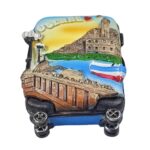 otranto italy fridge magnet suitcase design travel souvenir & coastal view kitchen decor