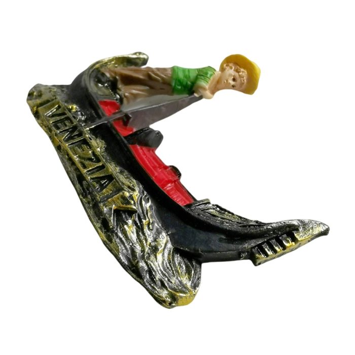 venice gondolier italy fridge magnet – miniature gondola boat travel souvenir gift & nautical kitchen decor