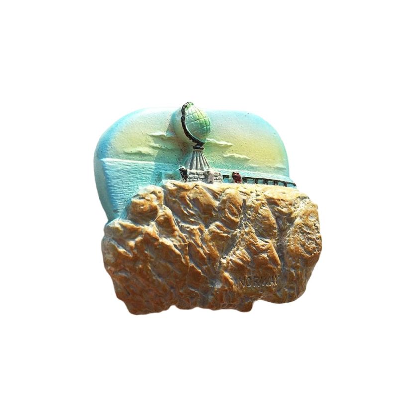 north cape norway fridge magnet – arctic globe landmark souvenir from the top of europe