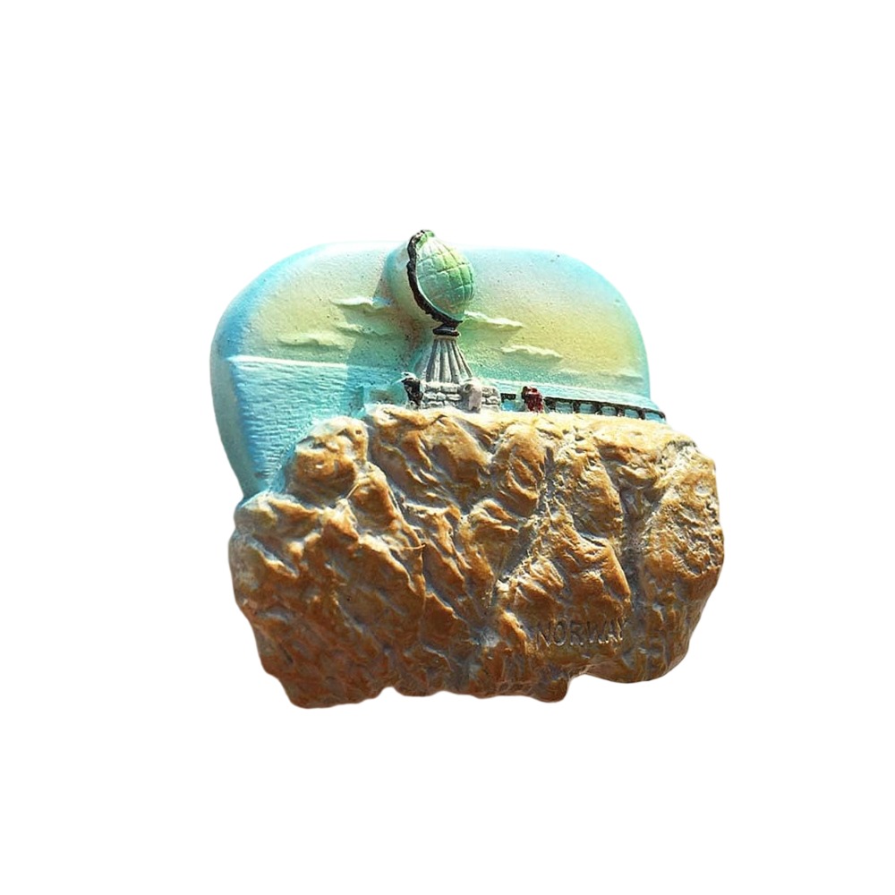 north cape norway fridge magnet – arctic globe landmark souvenir from the top of europe