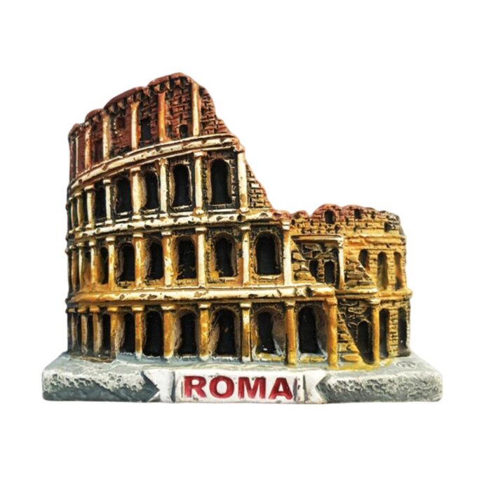 rome italy fridge magnet – roman colosseum landmark design – ancient city travel gift & classical whiteboard decoration