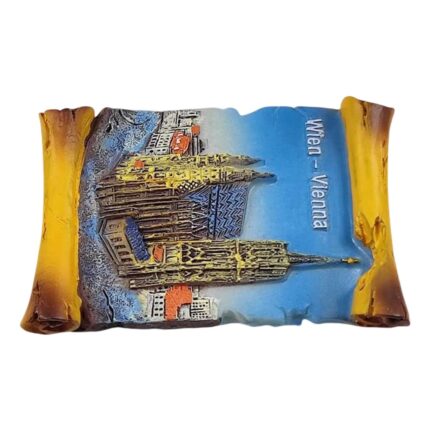 vienna cathedral scroll fridge magnets – wien austria landmark souvenir & historical decor