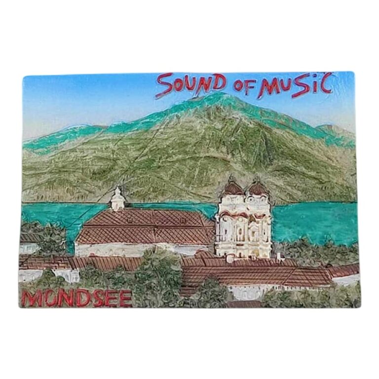 mondsee austria fridge magnets – sound of music scenic souvenir & peaceful lake view decor