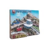 mount pilatus switzerland fridge magnet – mountain train travel souvenir gift for adventure & scenic lovers