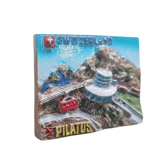 mount pilatus switzerland fridge magnet – mountain train travel souvenir gift for adventure & scenic lovers