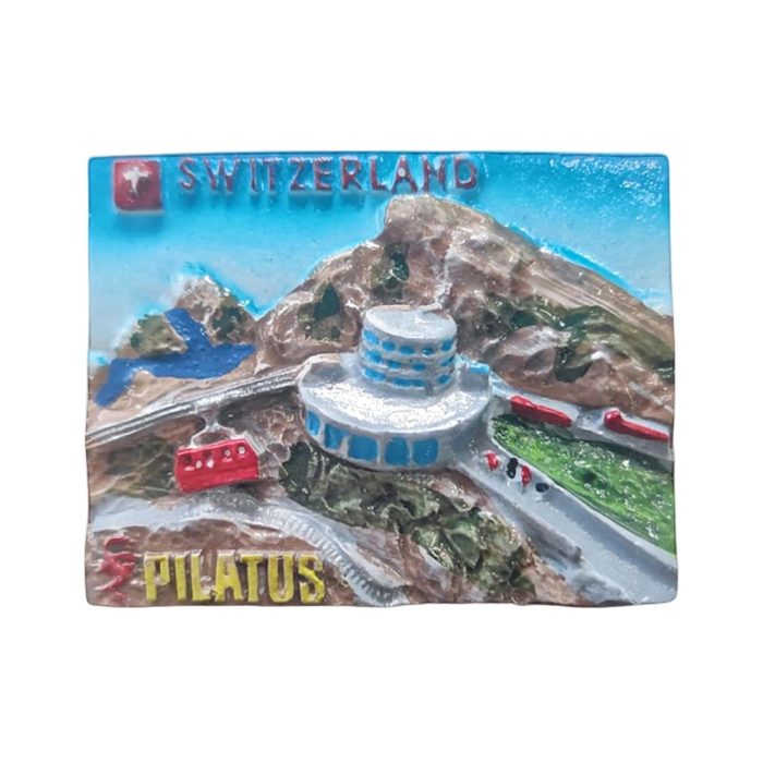 mount pilatus switzerland fridge magnet – mountain train travel souvenir gift for adventure & scenic lovers