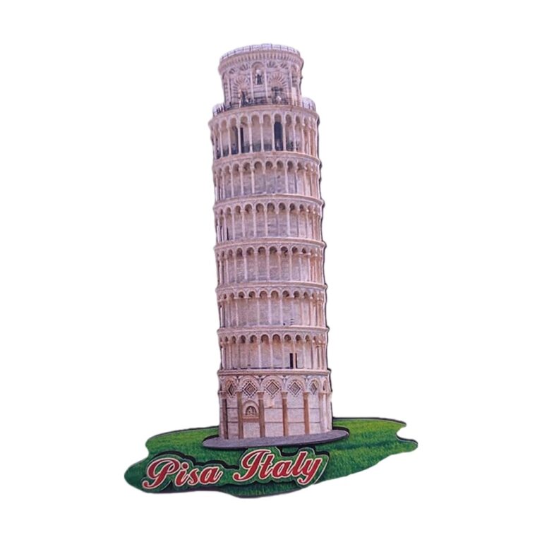 leaning tower of pisa italy fridge magnet – classic travel keepsake & whiteboard display