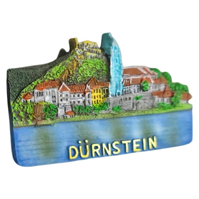 dürnstein austria river view fridge magnets – danube valley souvenir & quiet village charm decor