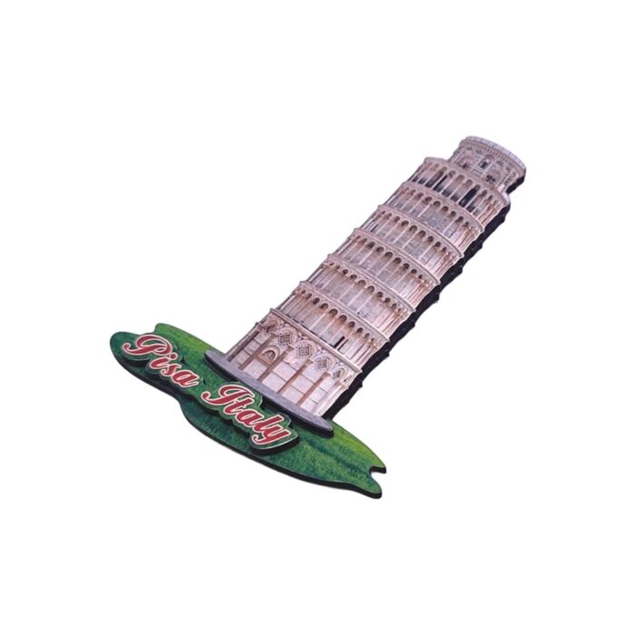 leaning tower of pisa italy fridge magnet – classic travel keepsake & whiteboard display