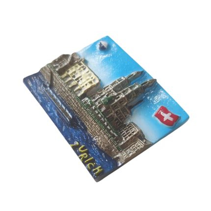 zurich switzerland skyline fridge magnet – classic european travel souvenir for refrigerator or locker display