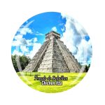 chichen itza pyramid fridge magnet ancient mayan kukulkan temple mexico souvenir & history decor