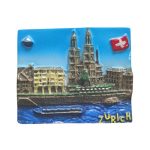 zurich switzerland skyline fridge magnet – classic european travel souvenir for refrigerator or locker display