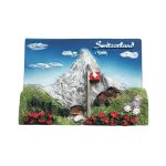 matterhorn mountain switzerland fridge magnet – 3d alpine village travel souvenir for mountain enthusiasts