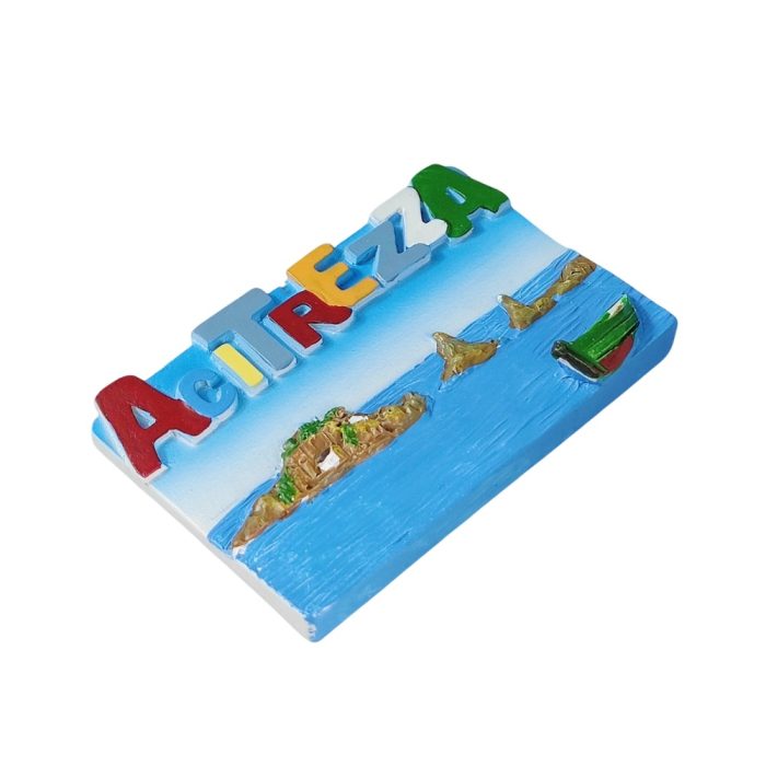aci trezza sicily italy fridge magnet – coastal rock islands scene travel souvenir gift & seaside decor