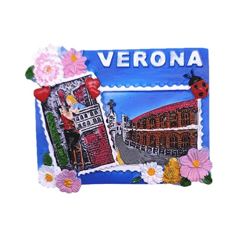 verona italy fridge magnet – romantic travel gift & decorative memo board accent