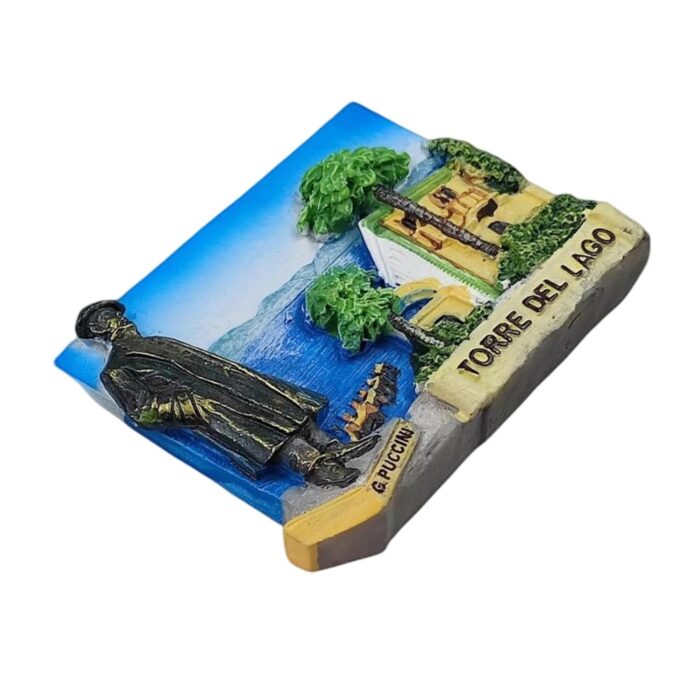 torre del lago italy fridge magnet puccini tribute by the lake, classical music & travel collectible