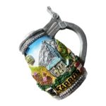 kaprun austria beer mug fridge magnets – alpine village travel gift & scenic stein decor
