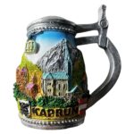 kaprun austria beer mug fridge magnets – alpine village travel gift & scenic stein decor