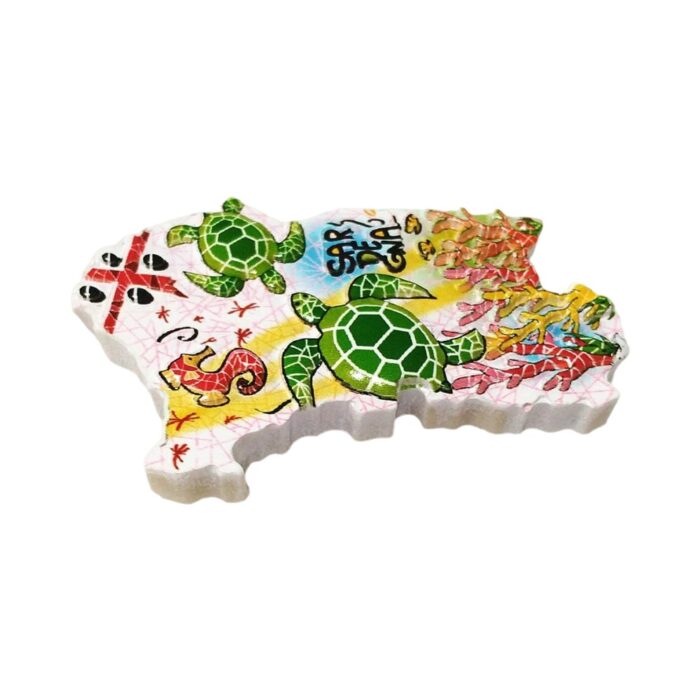 sardegna italy turtle map fridge magnet – island souvenir gift & marine life decor