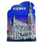 vienna st. stephen's cathedral fridge magnets – vienna landmark souvenir & gothic church decor