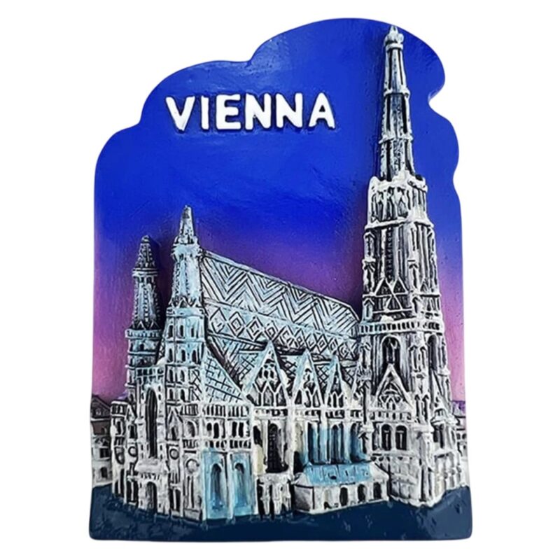 vienna st. stephen's cathedral fridge magnets – vienna landmark souvenir & gothic church decor