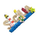 sicilia italy fridge magnet lighthouse & sea creatures island design for beach vibes & ocean lovers
