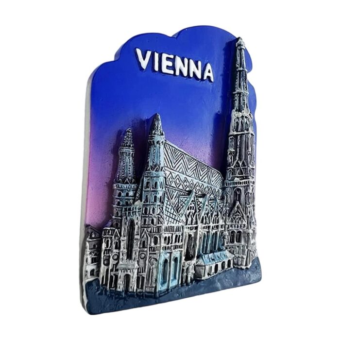 vienna st. stephen's cathedral fridge magnets – vienna landmark souvenir & gothic church decor