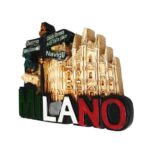 milano italy cathedral fridge magnet – city souvenir for travel lovers & fridge collection