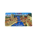 colorful zurich switzerland 3d city magnet – european travel fridge decoration with scenic architecture