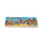 sicily italy fridge magnet – artistic landmark panorama travel gift & cultural collectible decor