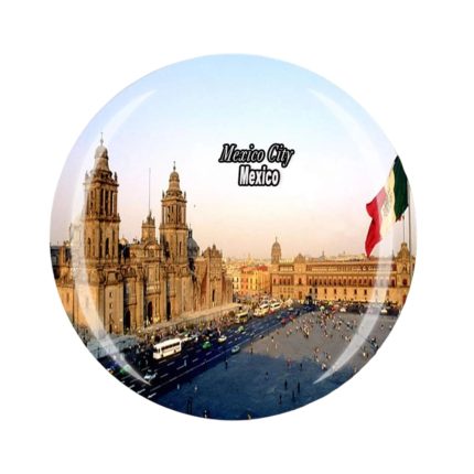 mexico city cathedral fridge magnet historic zocalo square landmark & mexican culture souvenir