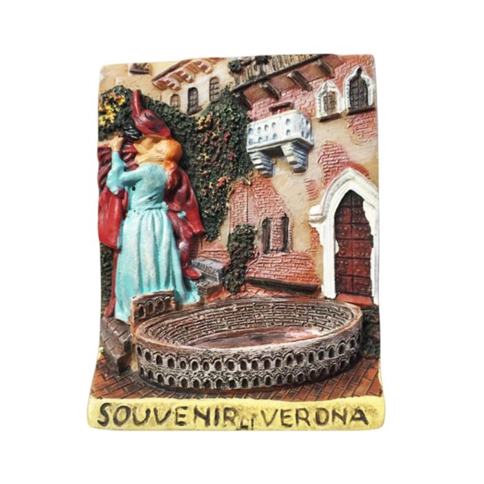 italia fridge magnet – gondola with venice, milan, pisa & rome in one – grand italian icons collection & tourist gift magnet