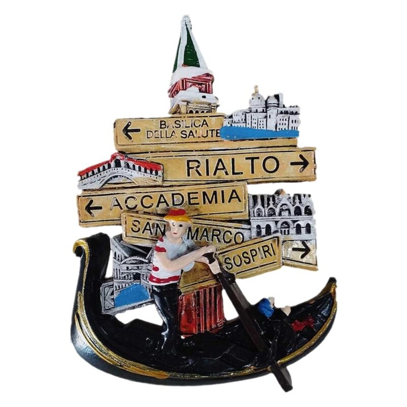 venice italy direction sign fridge magnet – gondola adventure souvenir & board decoration