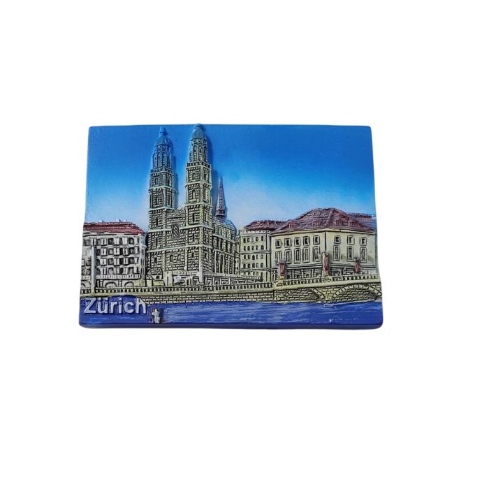 zurich cathedral switzerland fridge magnet – 3d landmark souvenir for travel lovers & european decor fans