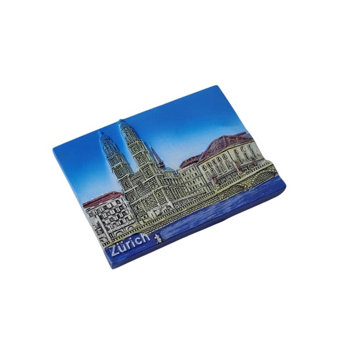 zurich cathedral switzerland fridge magnet – 3d landmark souvenir for travel lovers & european decor fans