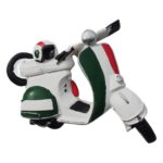italy scooter fridge magnet – italian flag colors motorcycle design for retro travel souvenir & fridge decor