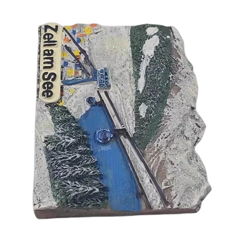 zell am see austria fridge magnet winter wonderland travel memory & home display accent