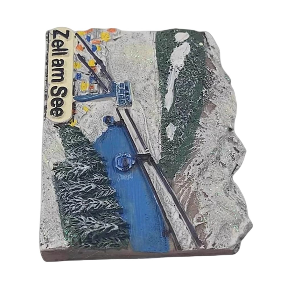 zell am see austria fridge magnet winter wonderland travel memory & home display accent
