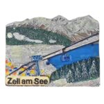 zell am see austria fridge magnet winter wonderland travel memory & home display accent
