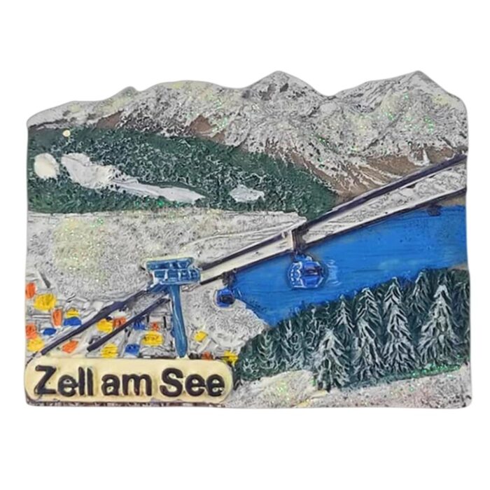zell am see austria fridge magnet winter wonderland travel memory & home display accent
