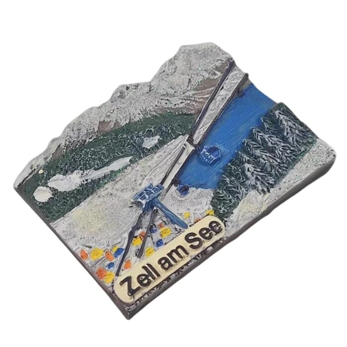 zell am see austria fridge magnet winter wonderland travel memory & home display accent