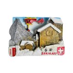 zermatt mountain rescue helicopter fridge magnet – snowy swiss alps travel souvenir & adventure decor