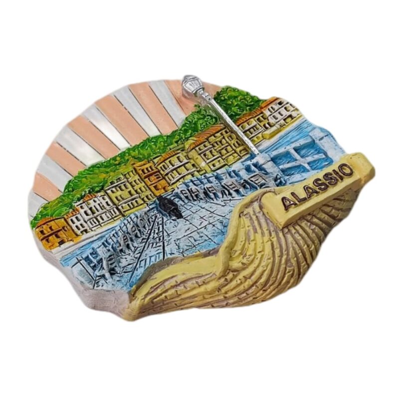 alassio italy fridge magnet – coastal boardwalk charm travel keepsake & vintage memo holder