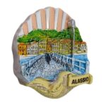 alassio italy fridge magnet – coastal boardwalk charm travel keepsake & vintage memo holder