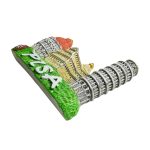 pisa italy fridge magnet – leaning tower landmark souvenir for italian travel collectors & memo board decor